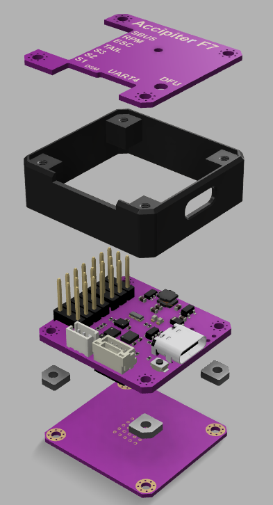 Exploded view of the Enclosure and FC